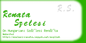 renata szelesi business card